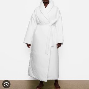 SKIMS cotton duvet robe